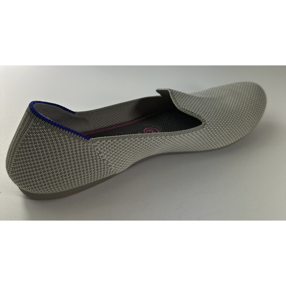 Rothy’s The Loafer Double Stitch Linen Tan Cream Slip On Shoes Women’s Size 8 - Picture 5 of 16